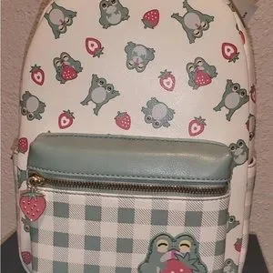 Bags | Mini Frog Strawberry Backpack | Poshmark display picture 1